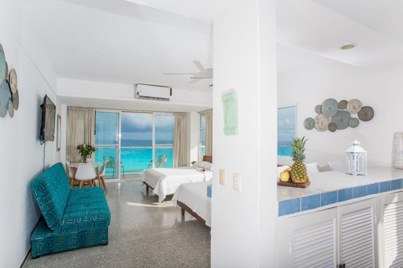 Stunning! 2 Bdrm Beach/Oceanfront Condo On Cancun Beach - Hotel Zone Exterior foto